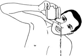 Proceso de limpieza y purificación de las fosas nasales.