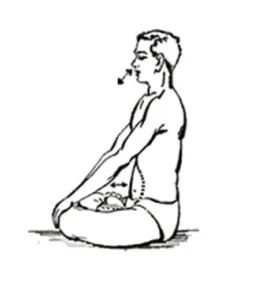 Shat Kriyas Técnica de respiración para purificar la región frontal del cerebro.